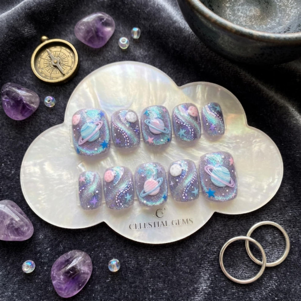 Thumbnail: press on nails, custom nails, fake nails, Nails Art, custom nail, Gift for her