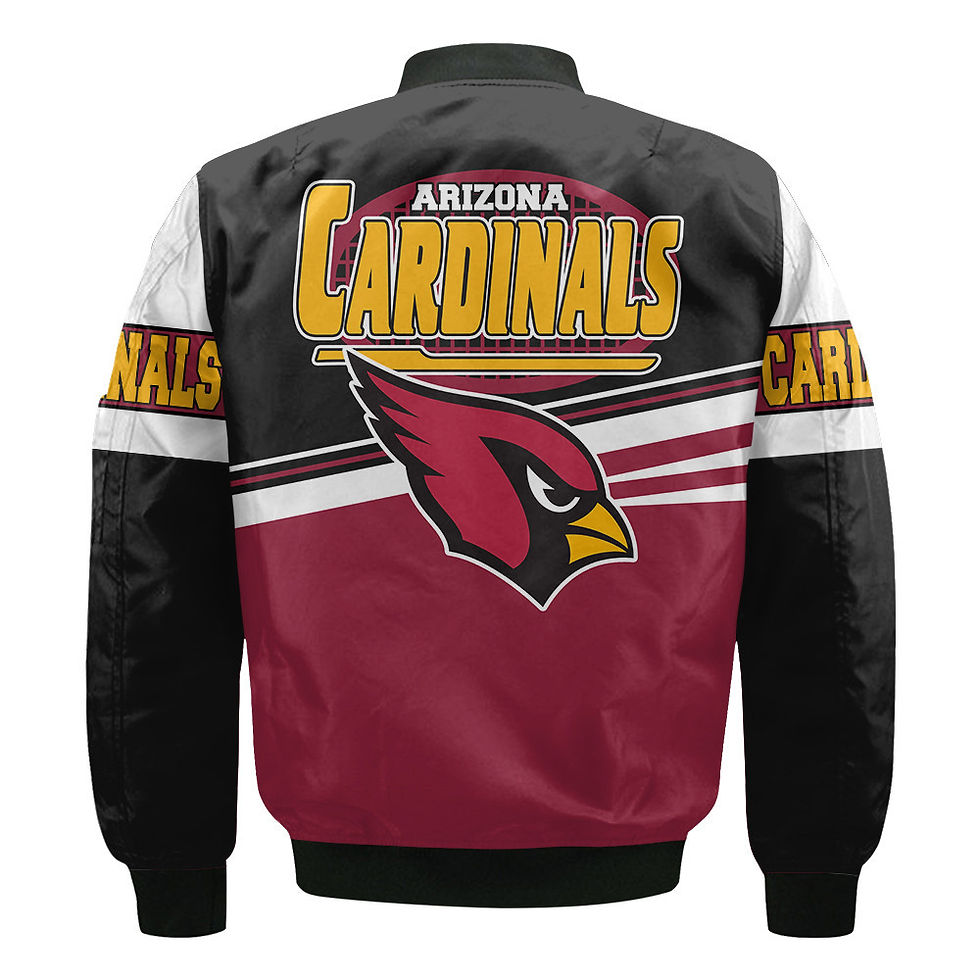 Thumbnail: Arizona Cardinals Football Team 2024 - 25 Second Family Bomber Jacket