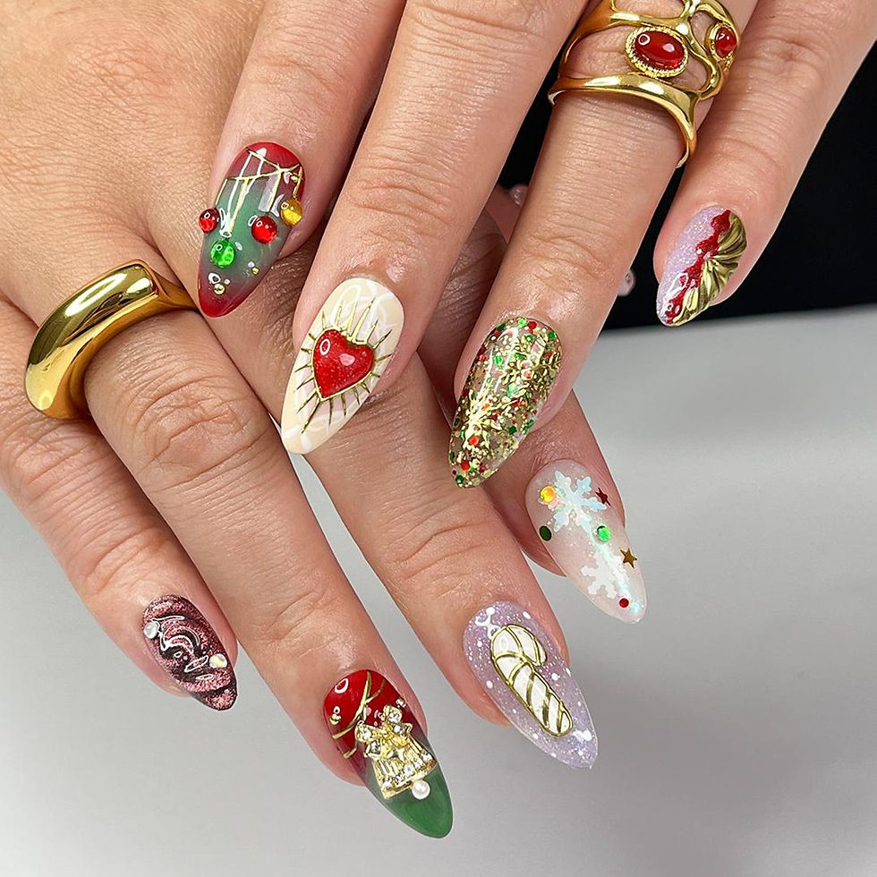 Thumbnail: press on nails, custom press on nails, fake nails, Nails Art