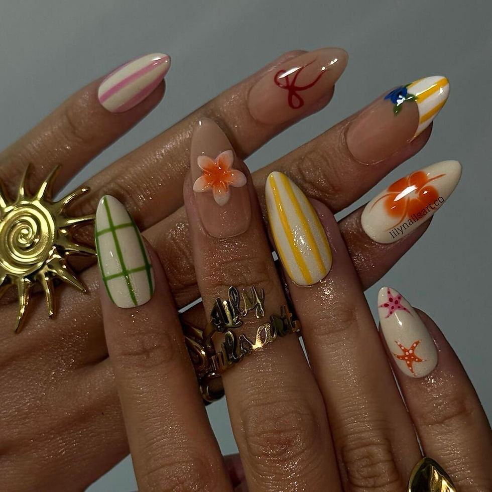 Thumbnail: press on nails, custom press on nails, fake nails, Nails Art