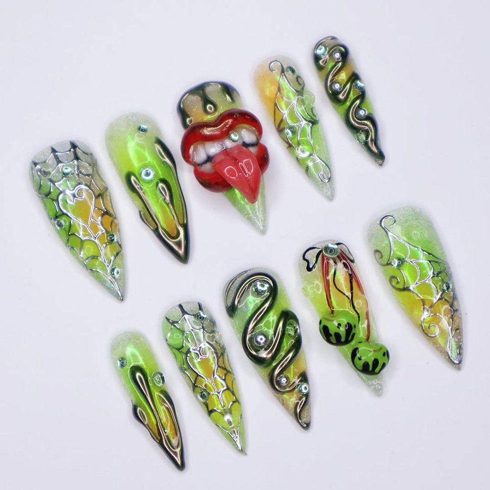 Thumbnail: press on nails, custom nails, fake nails, Nails Art, custom nail