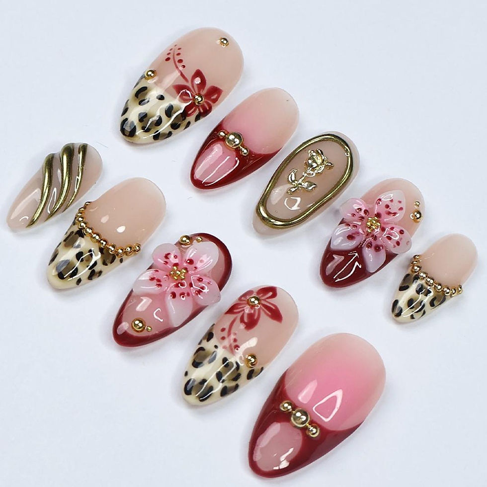 Thumbnail: press on nails, custom press on nails, fake nails, Nails Art