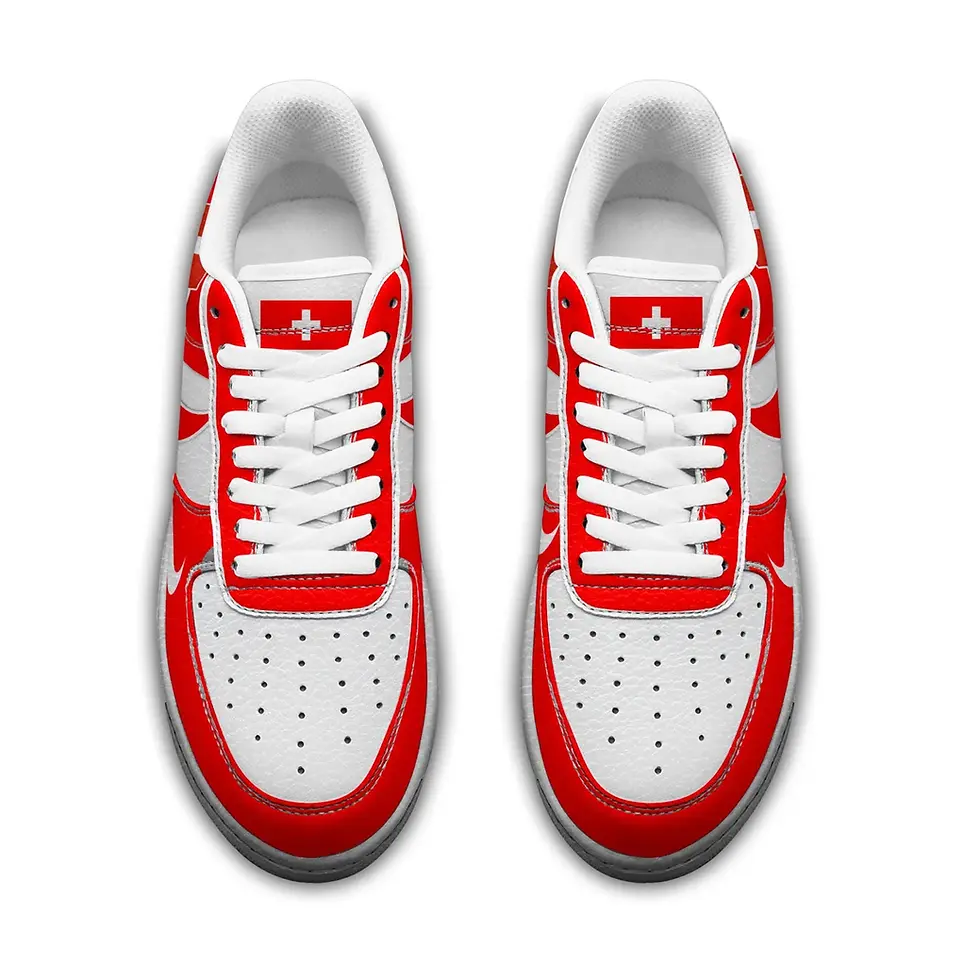 Thumbnail: Switzerland Premium WC26 Custom Custom Air Force 1 - Air Jordan 1 Shoes Sneaker
