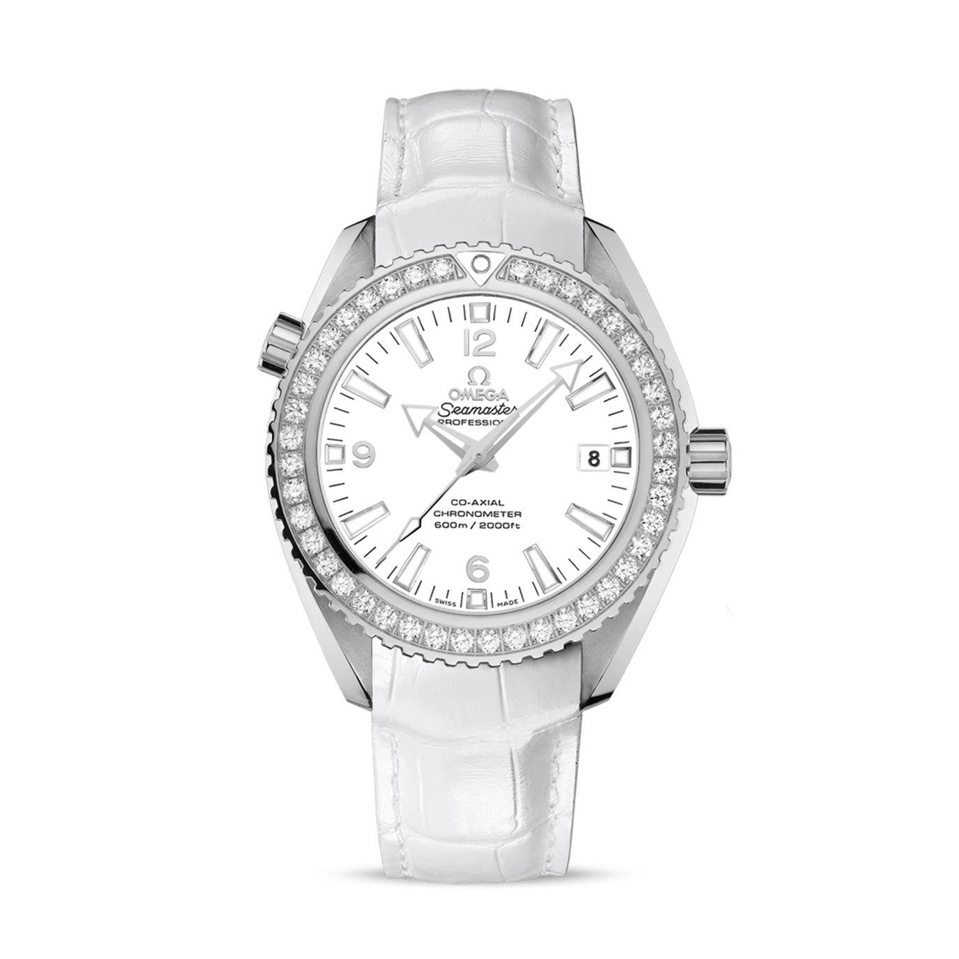 Omega Seamaster Planet Ocean 600M CO‑Axial, White Dial Ref# 232.18.42.21.04.001