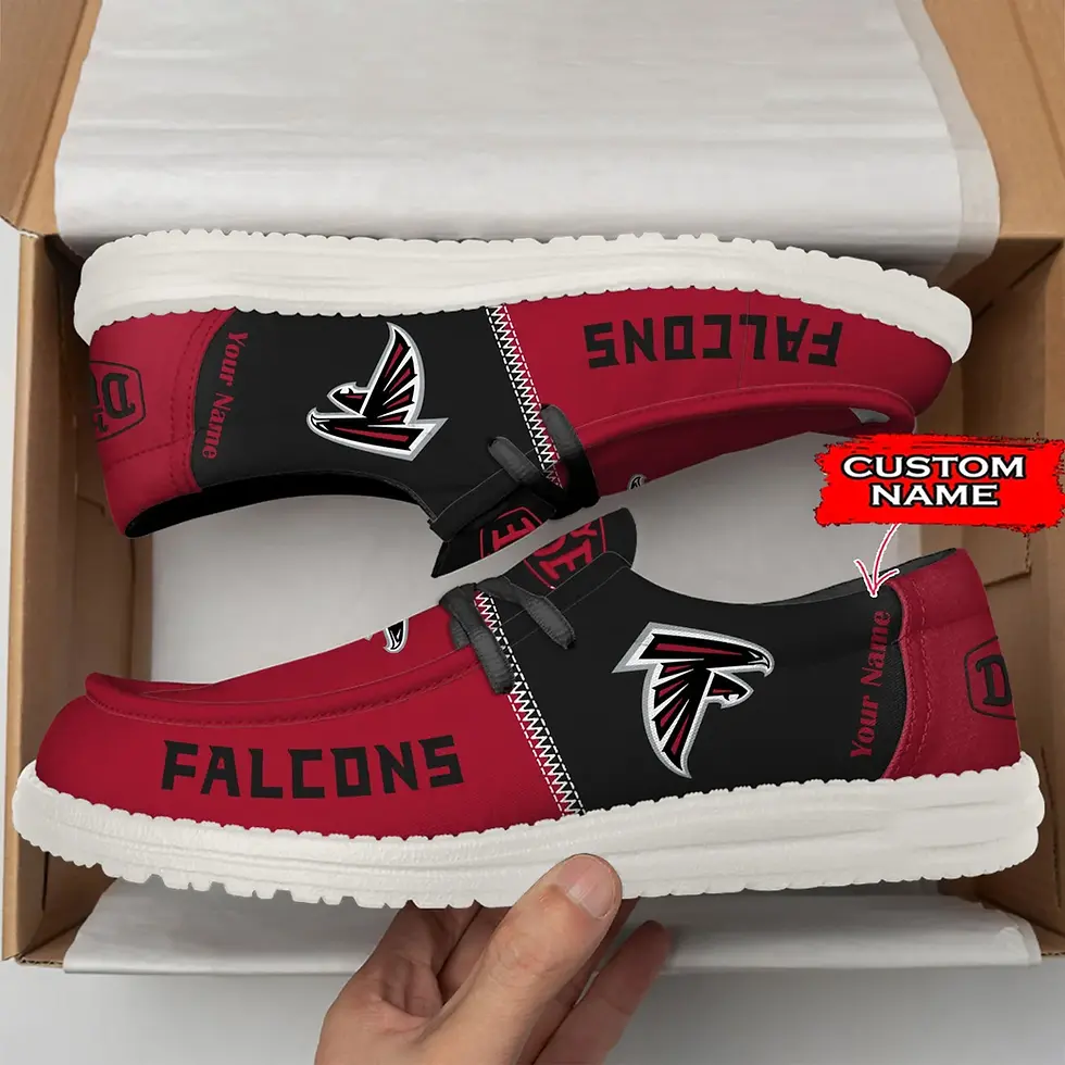 Thumbnail: Atlanta Falcons Loafer Shoes Shoes