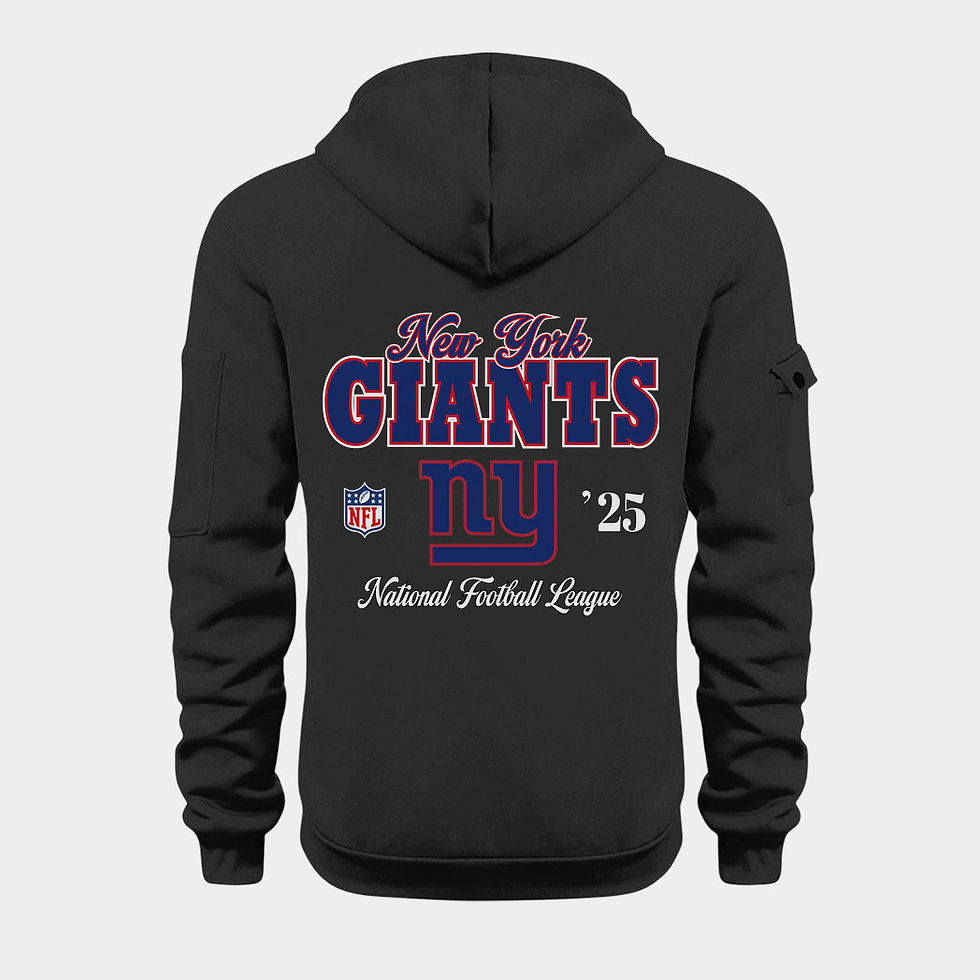 Thumbnail: New York Giants Black Quarter Zip Hoodie