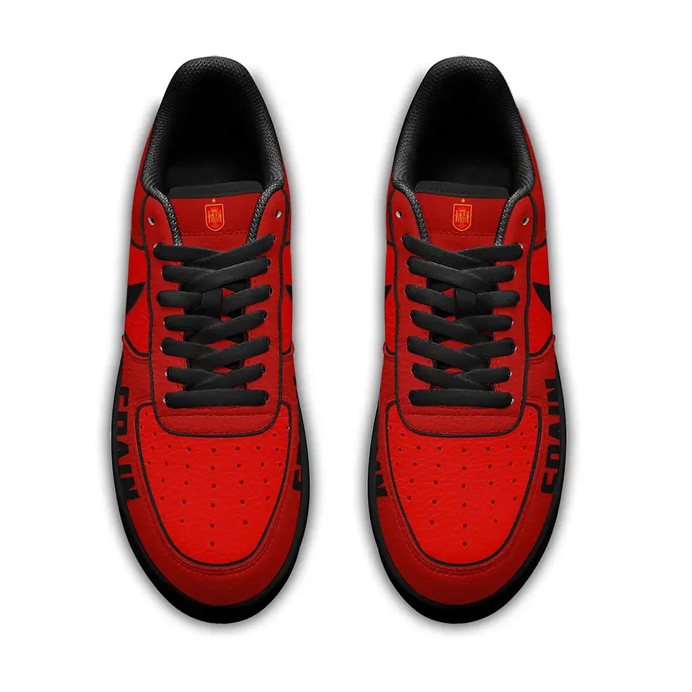 Thumbnail: Spain Premium WC26 Soccer Fan Custom Air Force 1 - Air Jordan 1 Shoes Sneaker