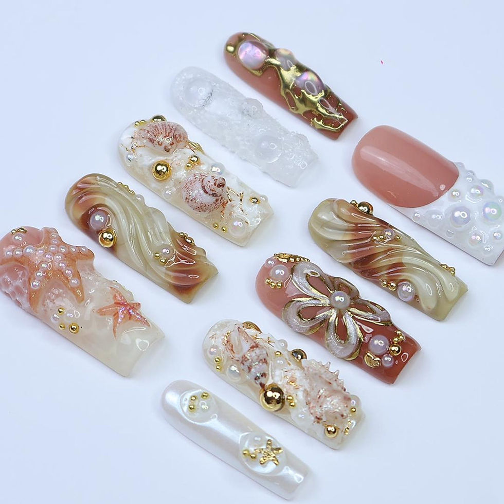 Thumbnail: press on nails, custom press on nails, fake nails, Nails Art