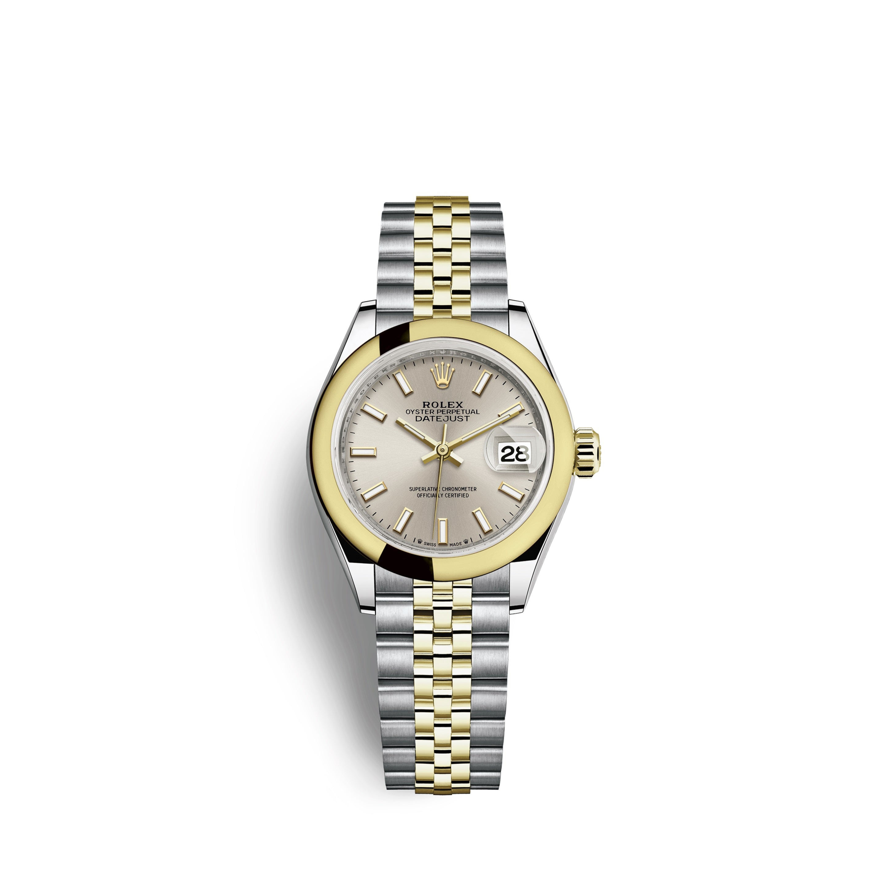 Rolex Lady-Datejust 28, Oystersteel and 18k Yellow Gold Ref# 279163-0019