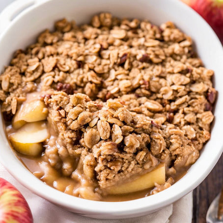 Quick Protein Apple Crisp