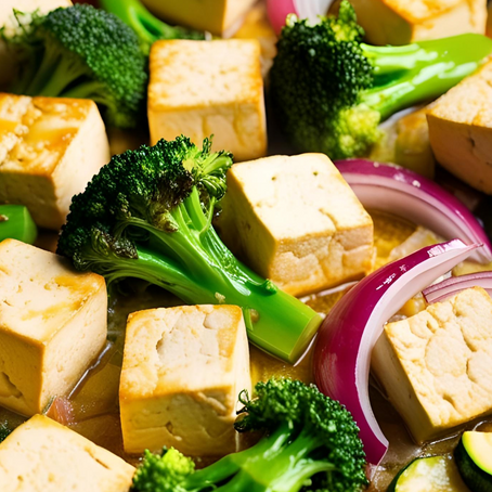 🌿 Creamy Tofu & Veggie Skillet