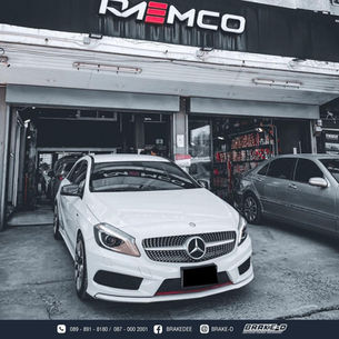Mercedes Benz W176 A250
เปลี่ยนผ้าเบรกหลัง BREMBO XTRA
เปลี่ยนจานเบรกหลัง Brembo แท้