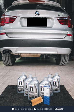 BMW X3 F25 เช็คระยะเปลี่ยนถ่ายน้ำมันเครื่อง เปลี่ยนลูกหมากปลายกันโคลง