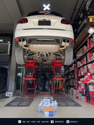 Porsche cayenne 958
ผ้าเบรกหน้า Brembo แท้
จานเบรก Brembo แท้