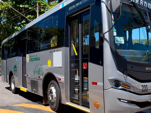 Caçapava renova 100% da frota de ônibus municipais e garante mais conforto aos passageiros