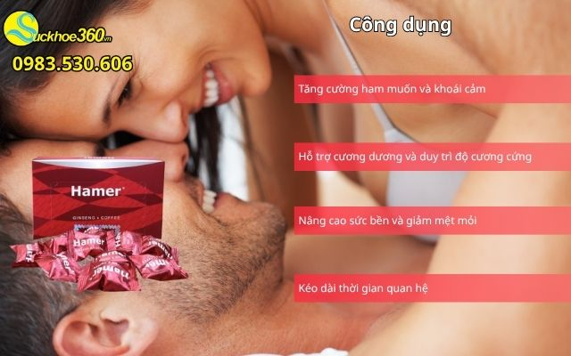 Công dụng nổi bật của Kẹo Sâm Hamer