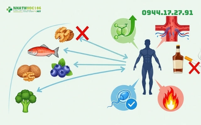 Vai trò của dinh dưỡng trong tăng cường sinh lý nam