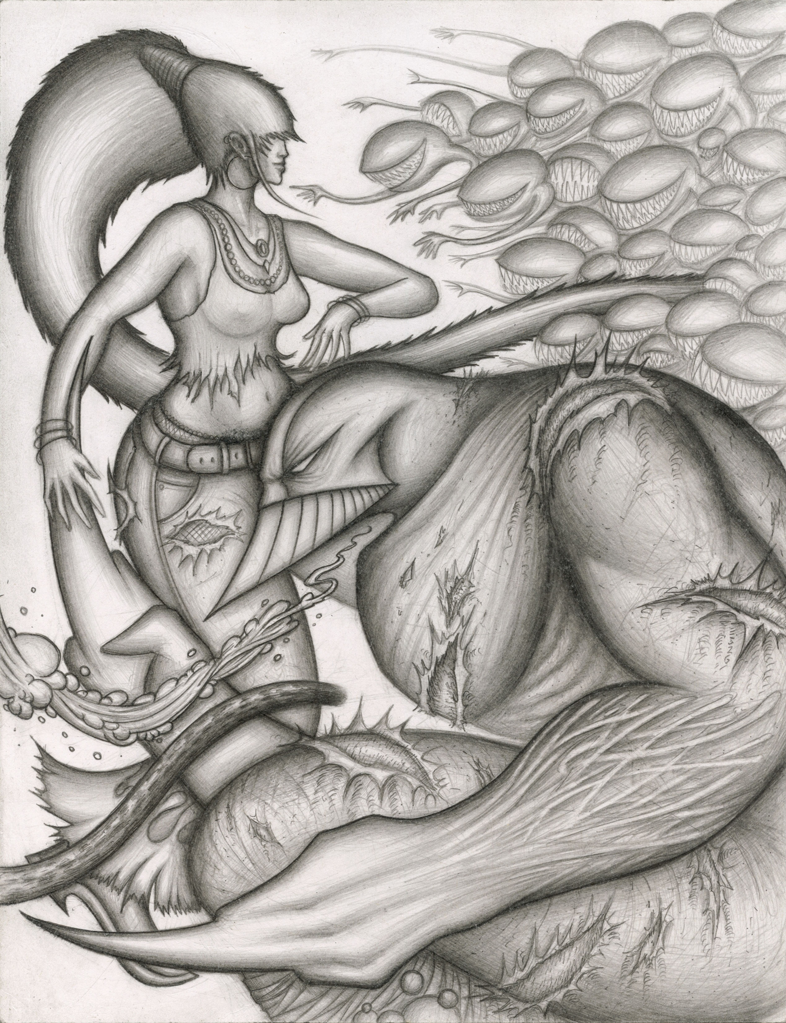 'The MAXX & Julie' graphite drawing