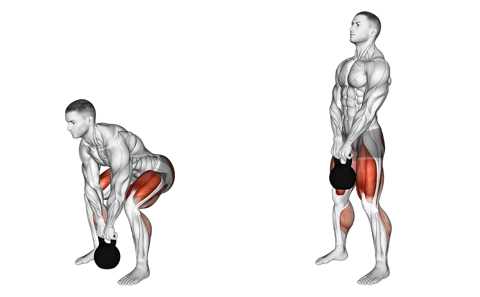 kettlebell deadlift