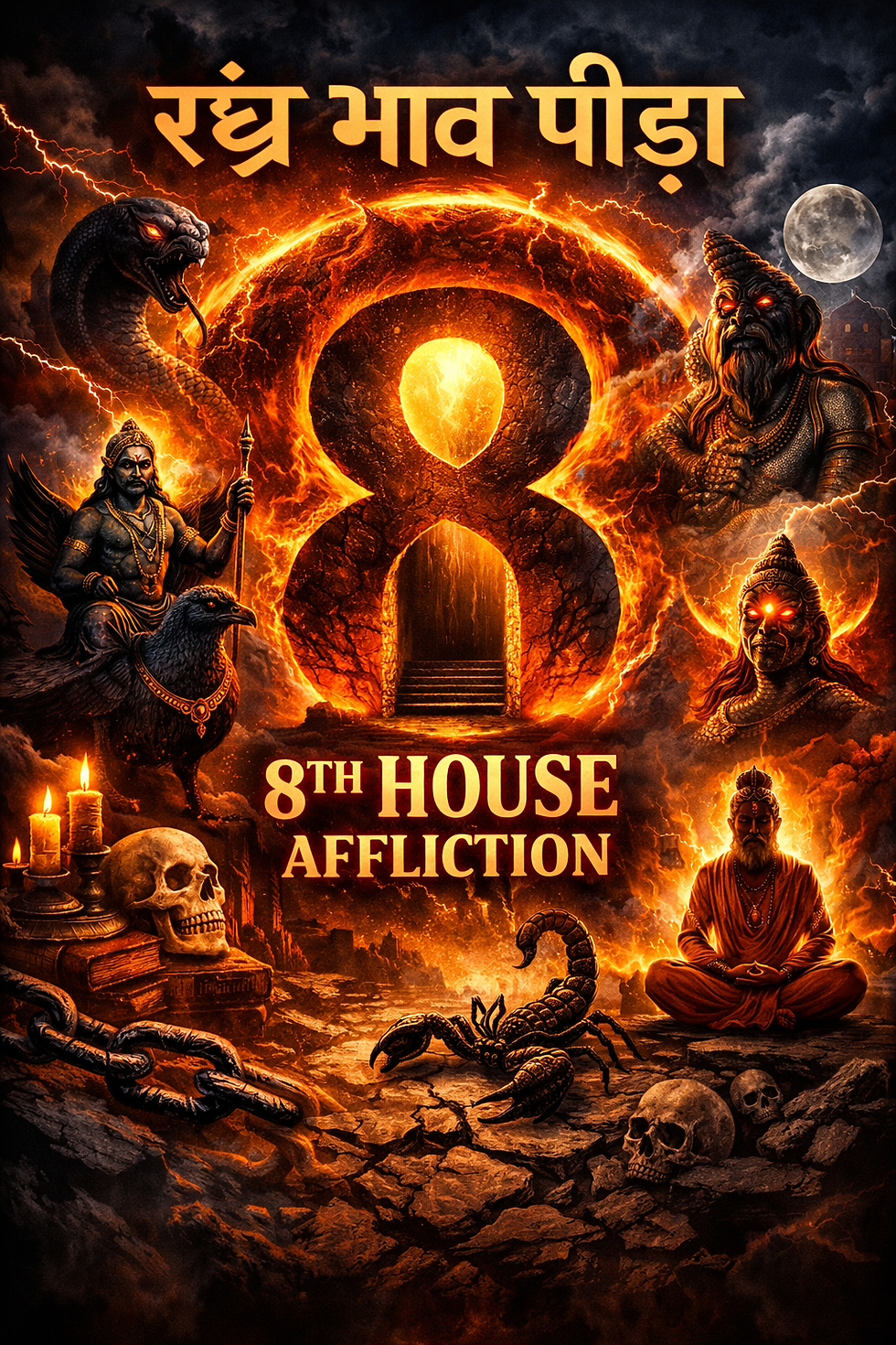 जब 8th House सक्रिय होता है — जीवन अचानक बदल जाता है