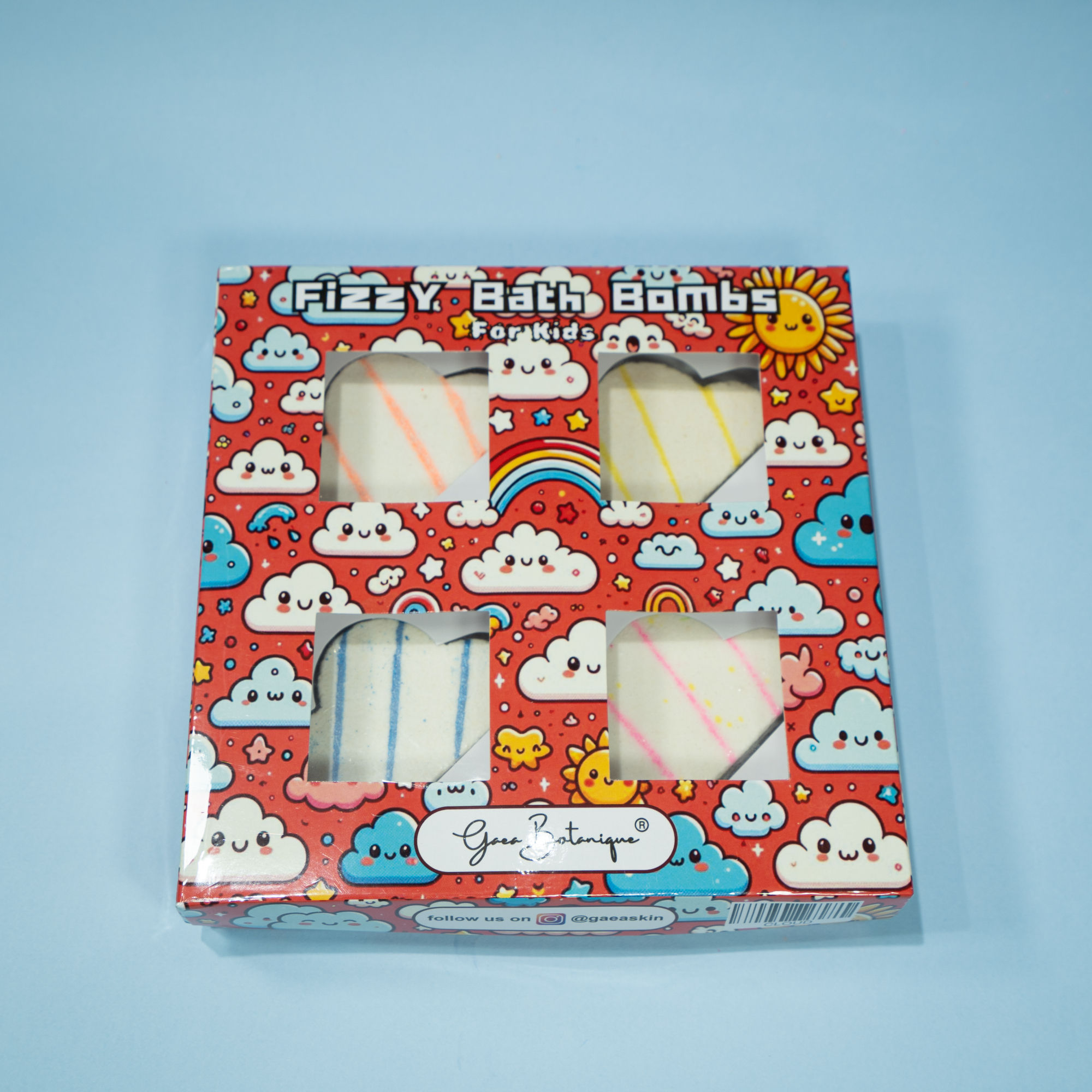 Gift Box of 4 cloud bath bombs