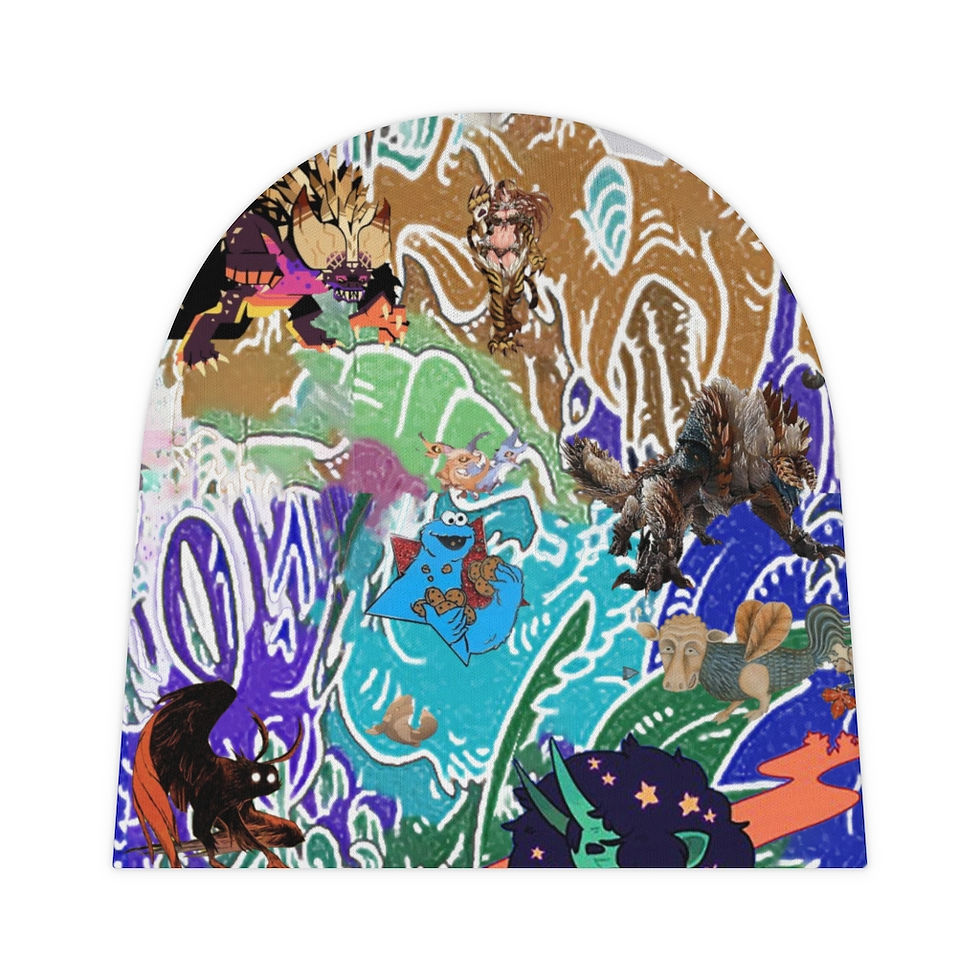 Thumbnail: All the Monsters Baby Beanie