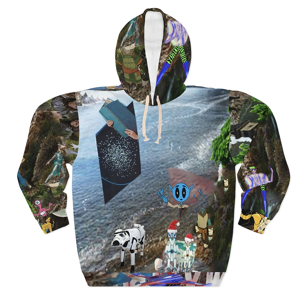 Sci-fi Window Unisex Pullover Hoodie