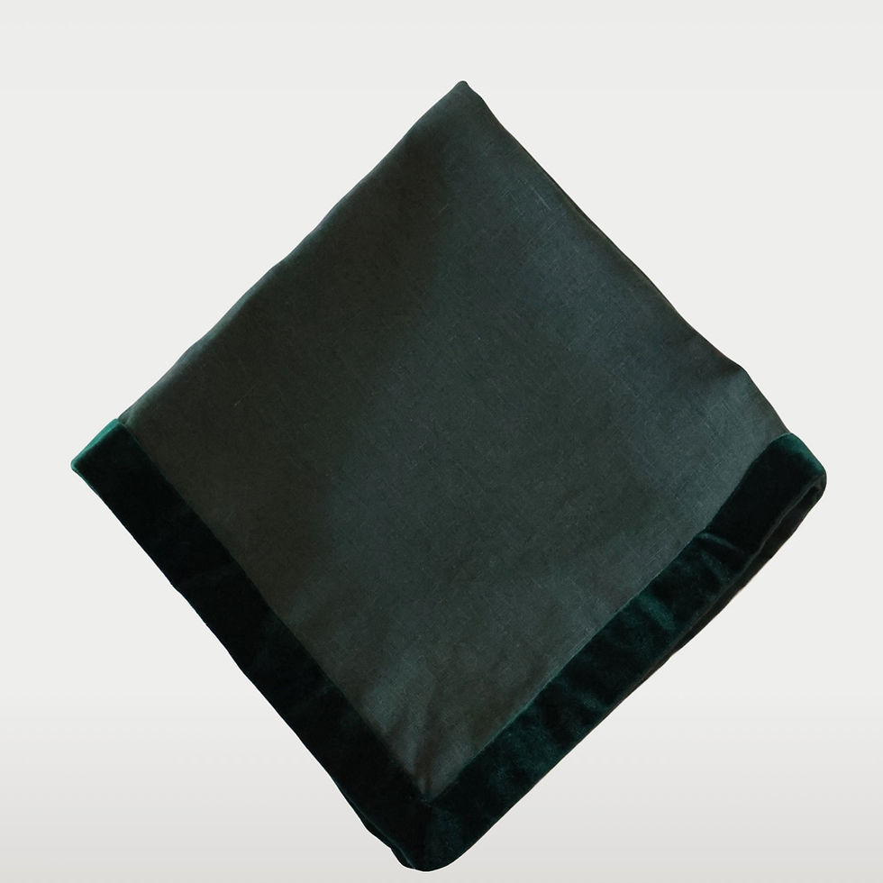 Thumbnail: Cabochon Napkin - Agra Green