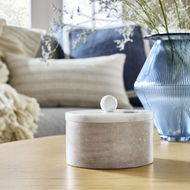 Round Marble Decorative Box