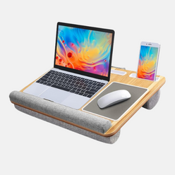 Lap Desk with wood grain top