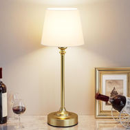 Brass Cordless Rechargeable Lamp