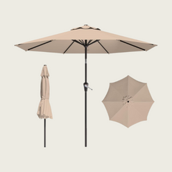 9-ft tilt patio umbrella in beige