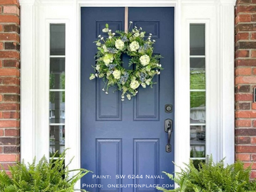 Elevate Your Entryway: Sherwin-Williams Dark Blue Color Trends for the Front Door