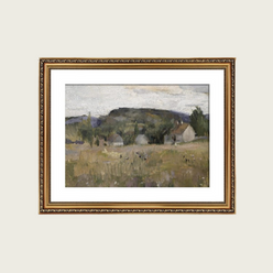 Gold Framed Canvas Print Wall Art