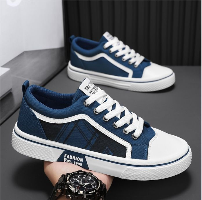 Thumbnail: Summer fashion trend, versatile men's new breathable canvas shoes and casual spo