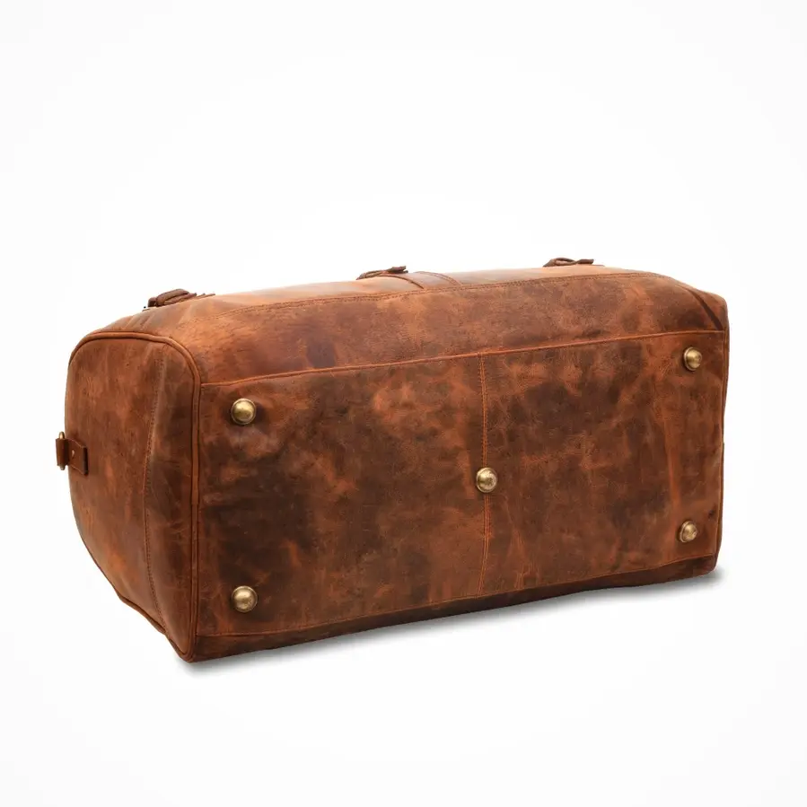 Thumbnail: The Maynard Full Grain Leather Duffle Bag- Weekender Holdall
