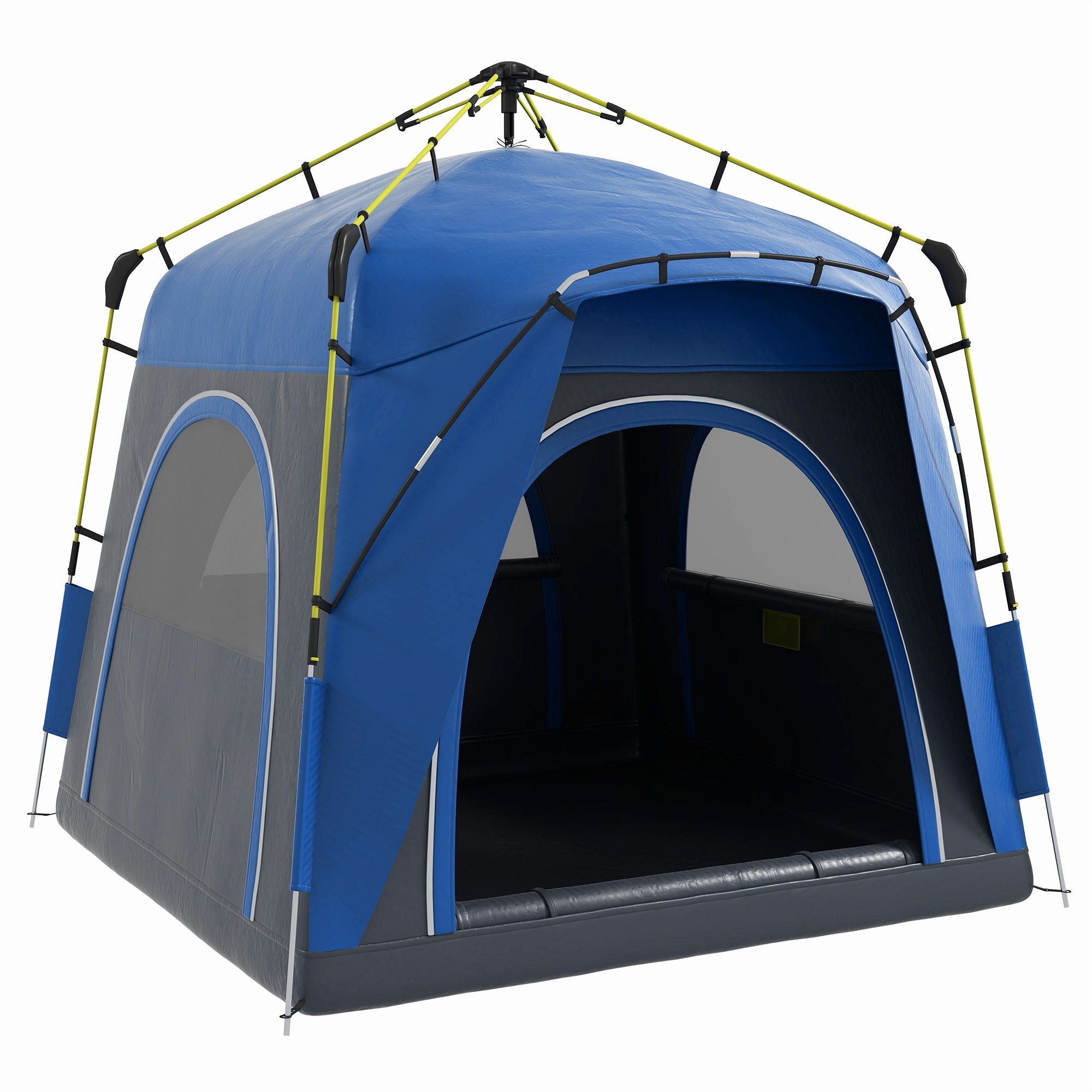 Camping Tents 4 Person Pop Up Tent Quick Setup Automatic Hydraulic Family Travel