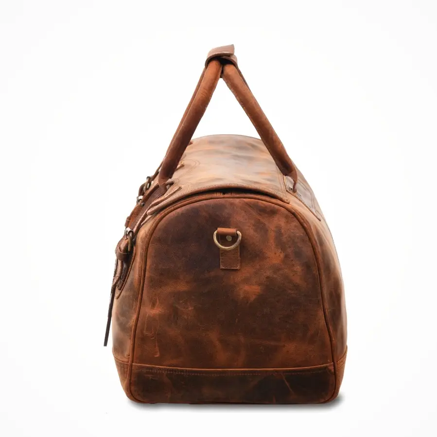 Thumbnail: The Maynard Full Grain Leather Duffle Bag- Weekender Holdall