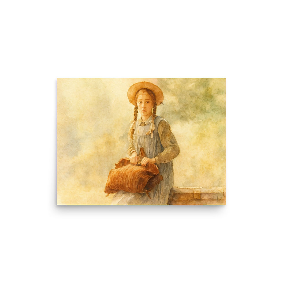 Thumbnail: Anne Arrives at Green Gables Watercolor Print Anne of Green Gables Inspired