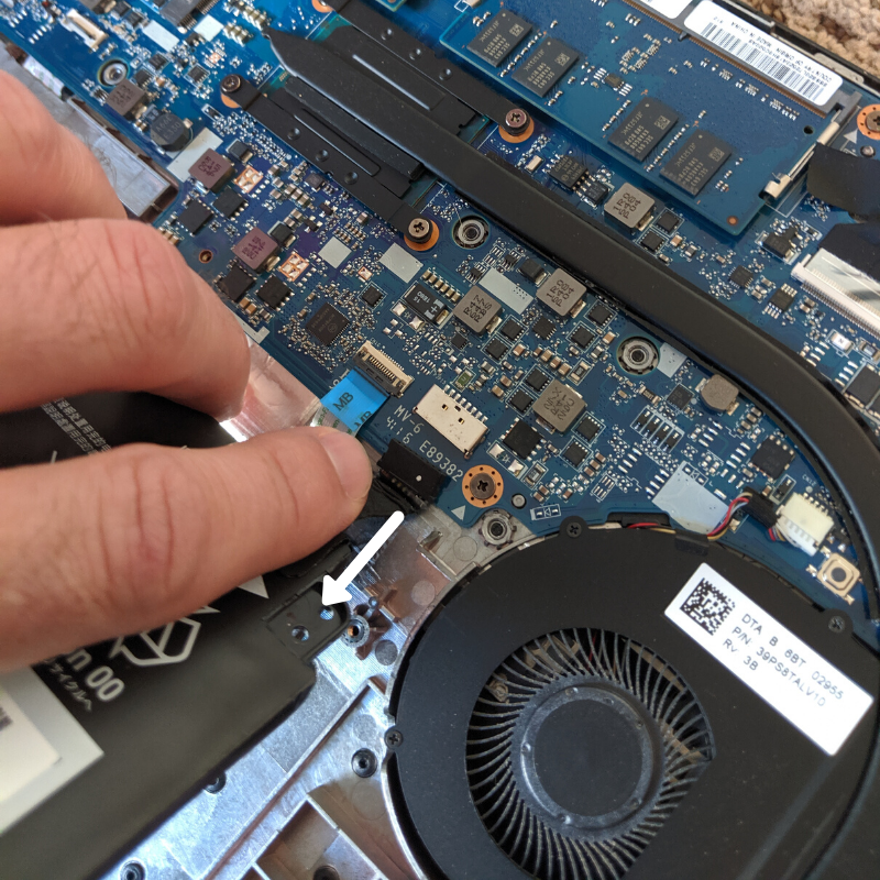 Removing the wiring harness from a Lenovo ThinkPad battery