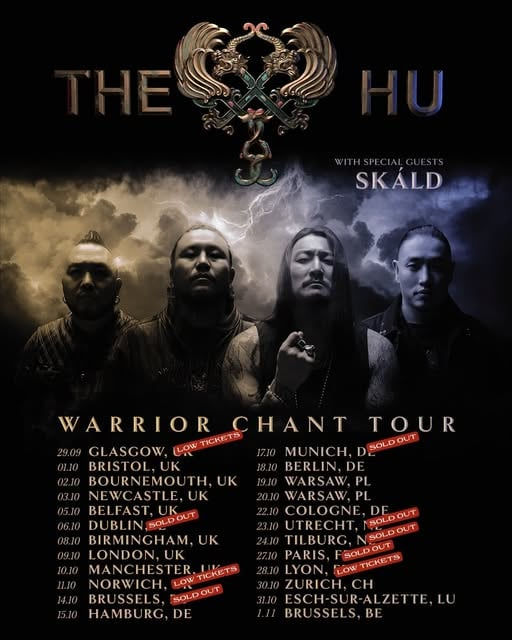 The Hu head to the UK later this month promoting their new album Hun, with 10 dates opening in Glasgow on 29th September and running until 11th October in Norwich.