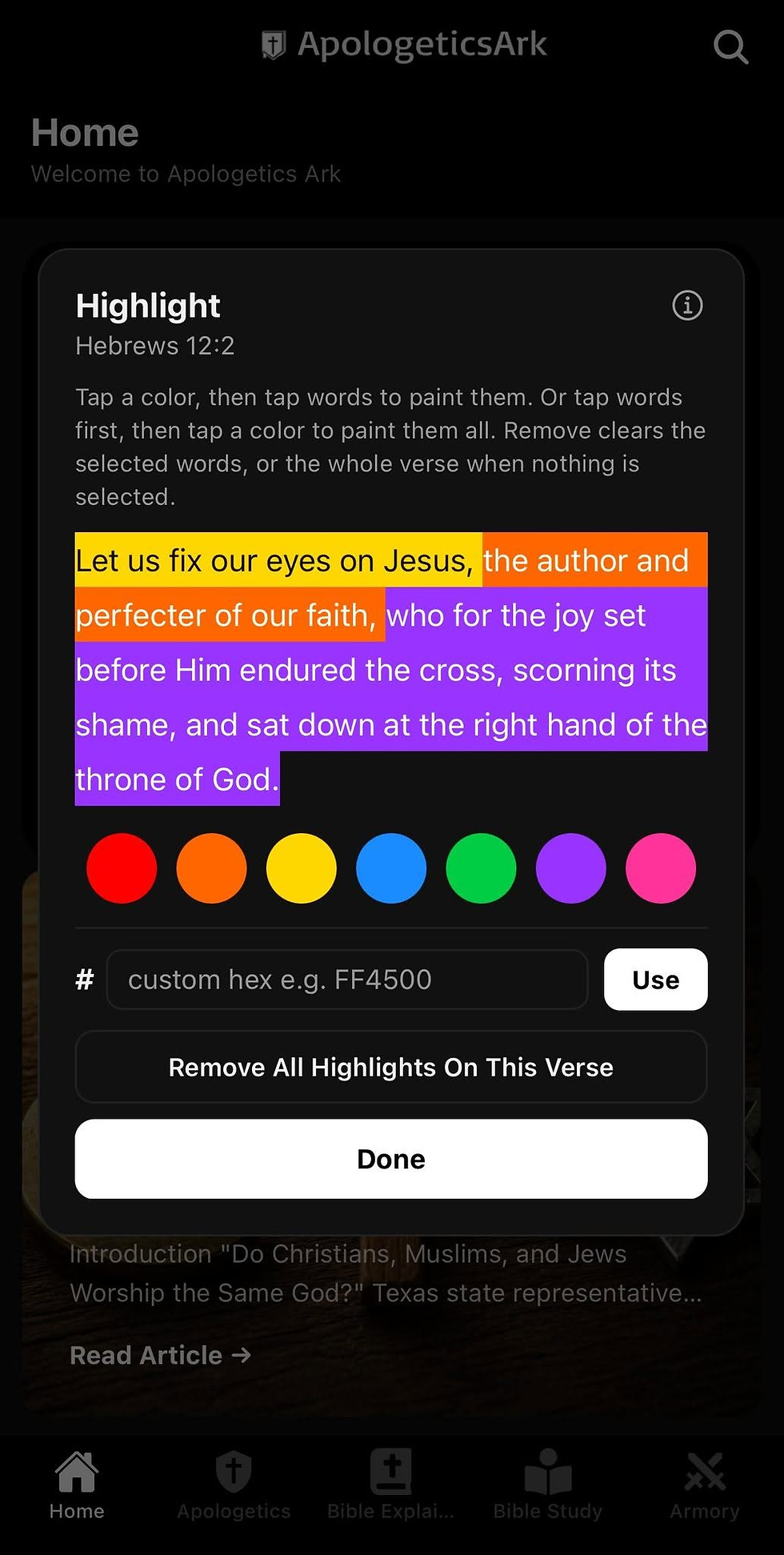 Highlight Feature Reworked