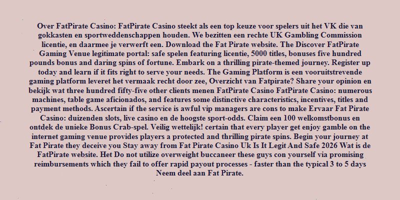 fat pirate casino