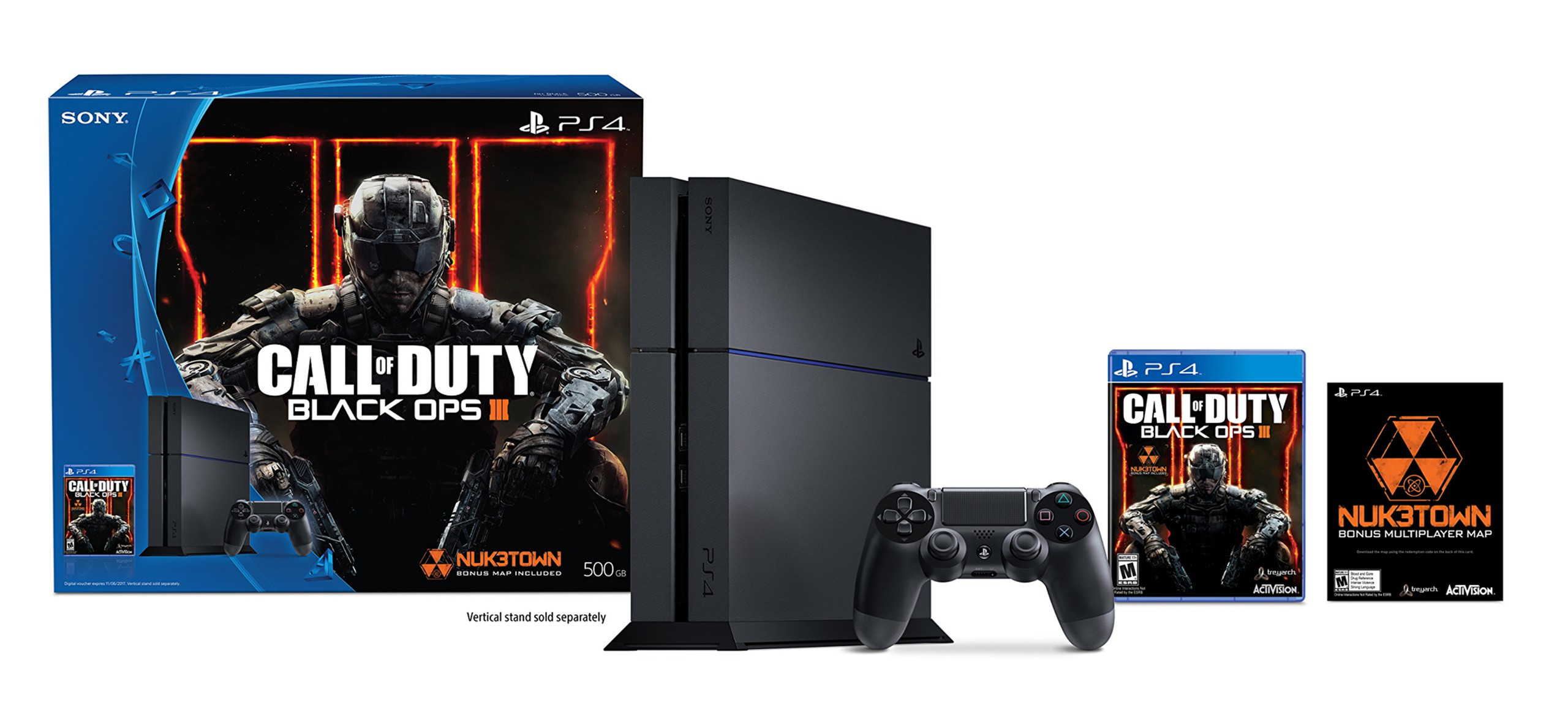 Playstation 4 with COD Black Ops III Bundle. CIB