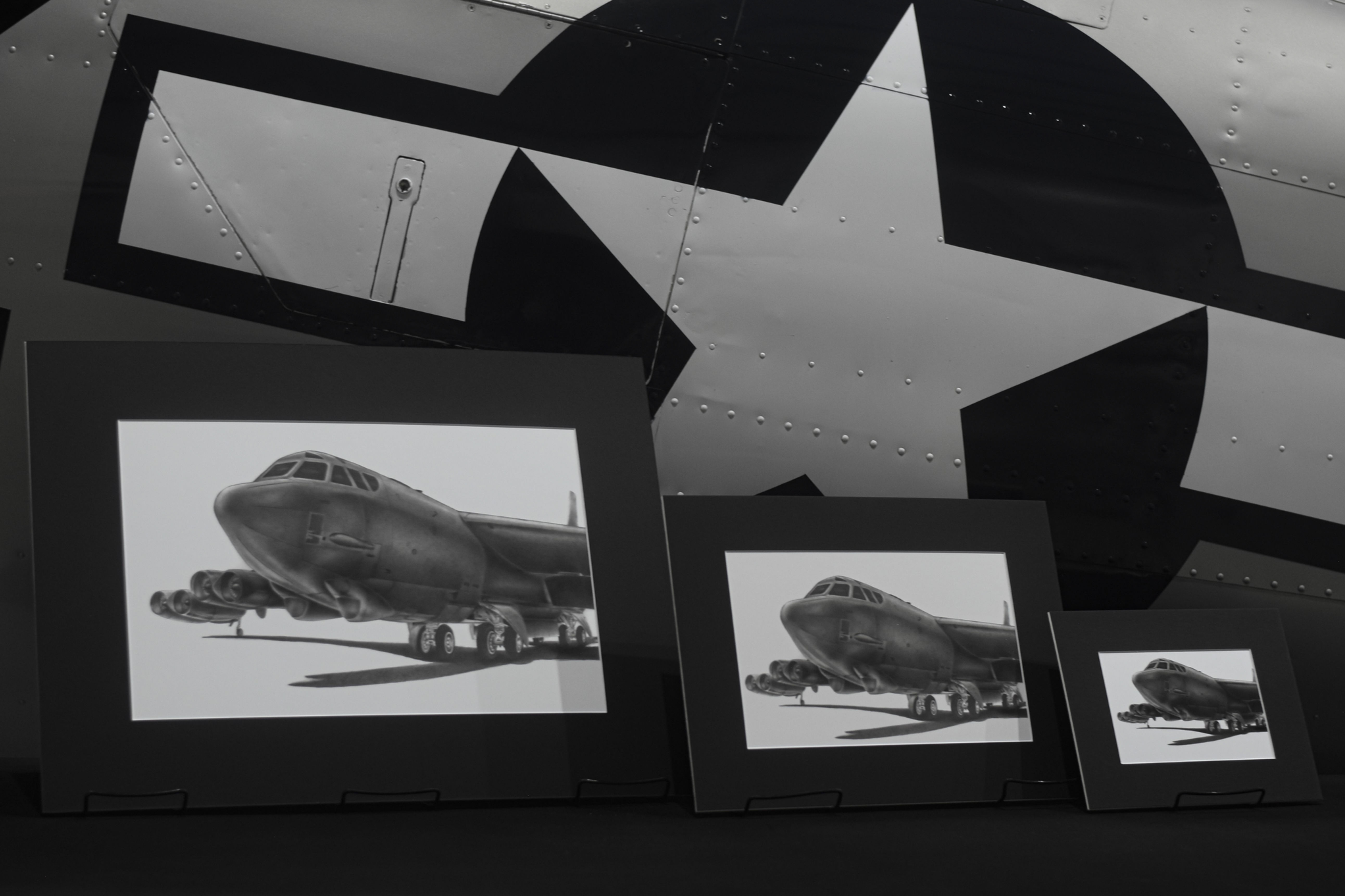 B-52 Stratofortress "Buff" Black Mat Board