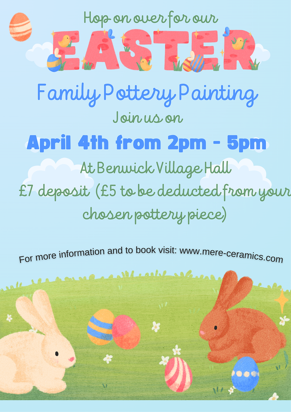 Easter Family Paint Your Own Pottery