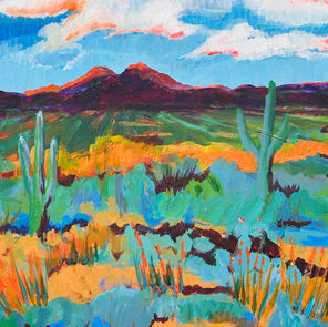 Tucson Musings, Acrylic by Cass