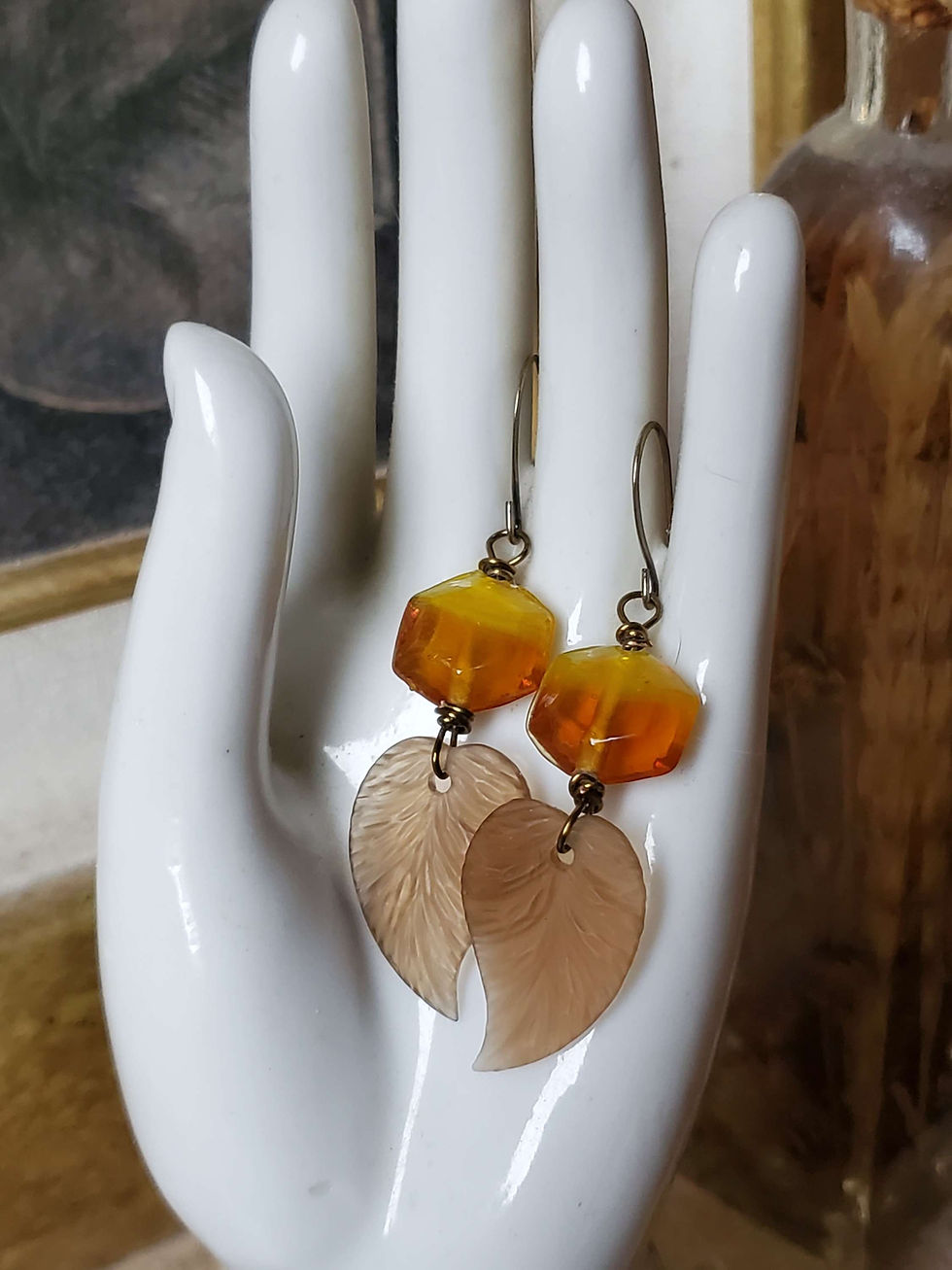 Thumbnail: Sunset on Fallen Leaves Earrings