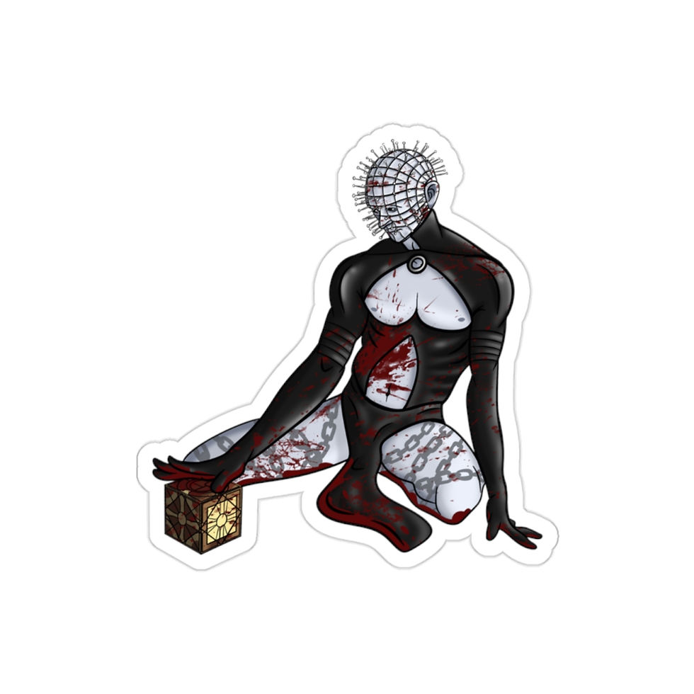 NSFW Pinhead Transparent Outdoor Stickers, Die-Cut