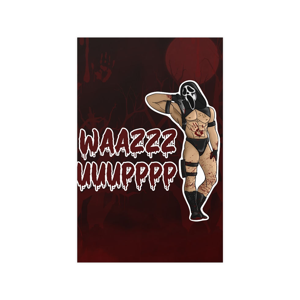 NSFW Ghostface - "WAZZUP"  | Vertical Matte Posters